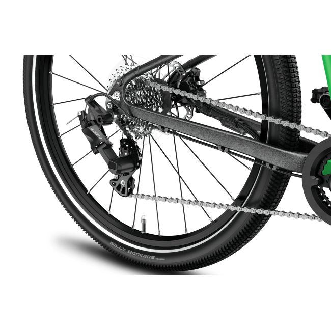 Bicicleta copii Woom 6 Explore cu roti 26" verde Jungle Green