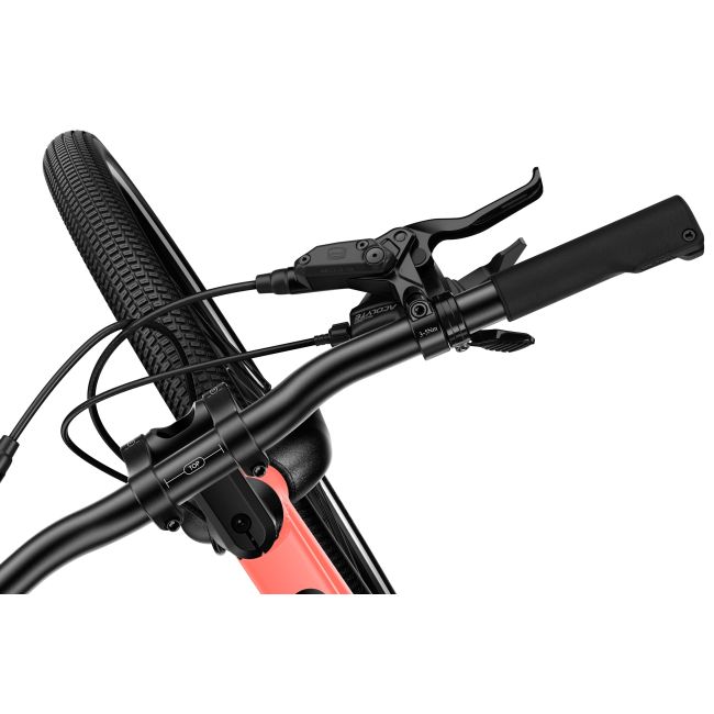 Bicicleta copii Woom 6 Explore cu roti 26" Neon Coral