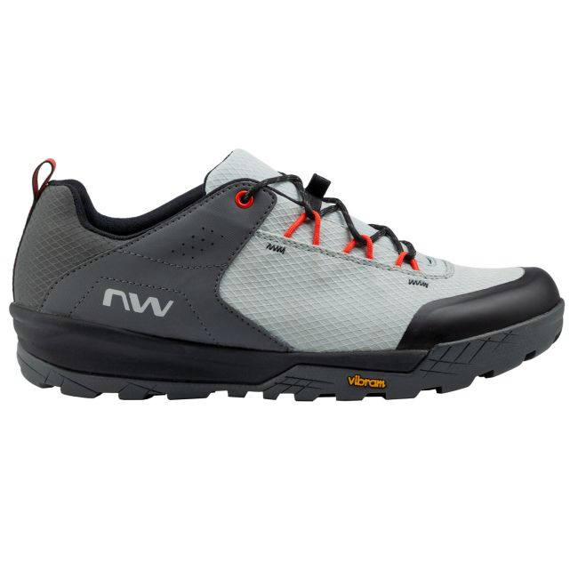 Northwave - pantofi ciclism MTB AM - Rockit - Light Grey | Red Fluo
