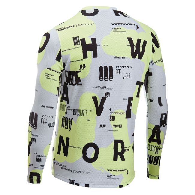 Northwave - tricou ciclism maneca lunga - Bomb Type Jersey Long Sleeve - Cool Matcha | Light Grey