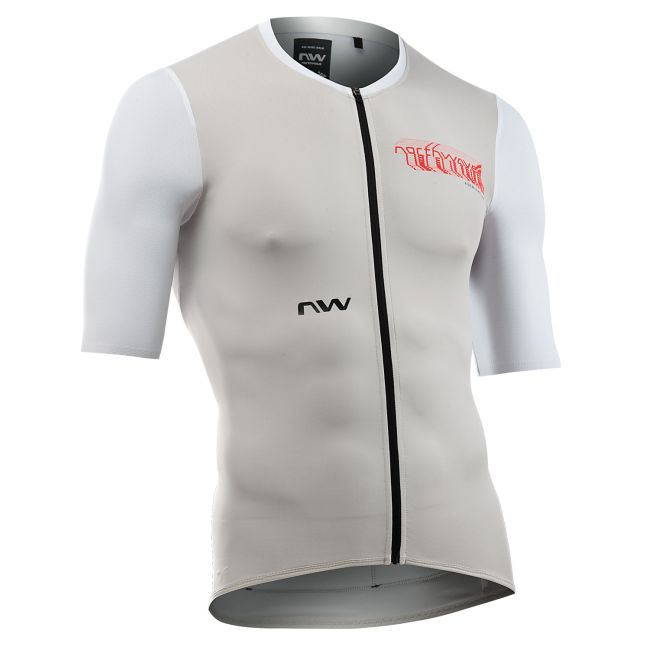 Northwave - tricou ciclism maneca scurta - Essence EVO Jersey Short Sleeve - Light Grey | White