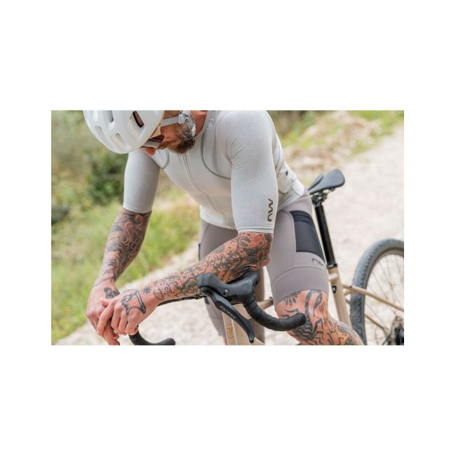 Northwave - pantaloni scurti cilism cu bretele - Fast Rock Bibshort - Sand