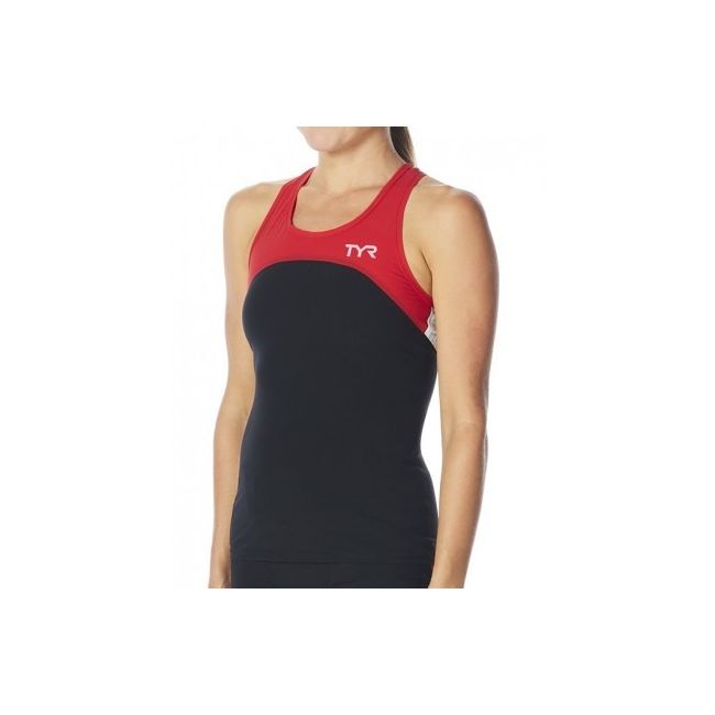 TYR - Maiou Triathlon pentru femei - negru rosu
