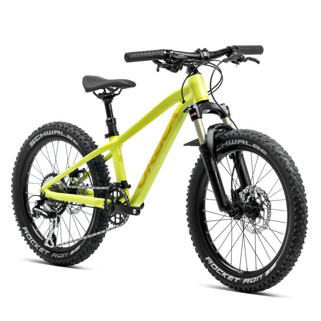 Bicicletă copii MTB Trail Orbea LAUFEY 20 H20 - Spicy Lime | Corn Yellow (Gloss)