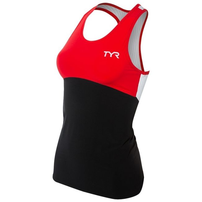 TYR - Maiou Triathlon pentru femei - negru rosu