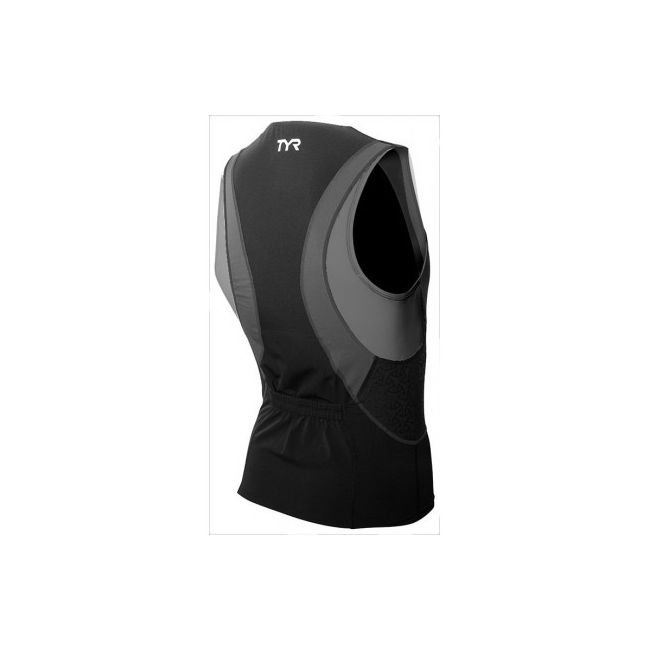 TYR - bluza fara maneci triatlon - Competitor Singlet - negru | gri