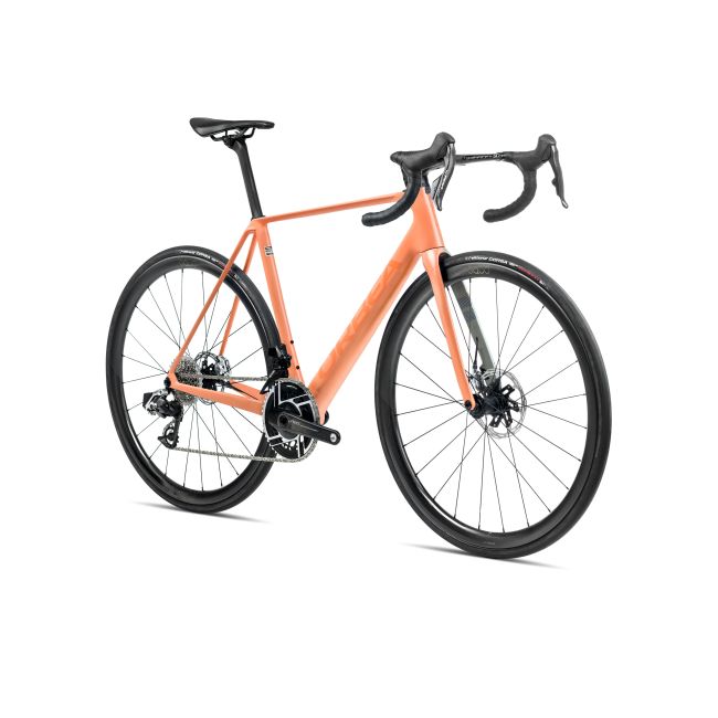 Bicicletă șosea race Orbea ORCA M11eLTD PWR - Orange Cloud (Matt) | Stone Blue (Matt | Gloss)