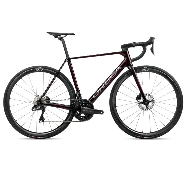Bicicletă șosea race Orbea ORCA M20iTEAM - Wine Red Carbon View | Titanium (Gloss)