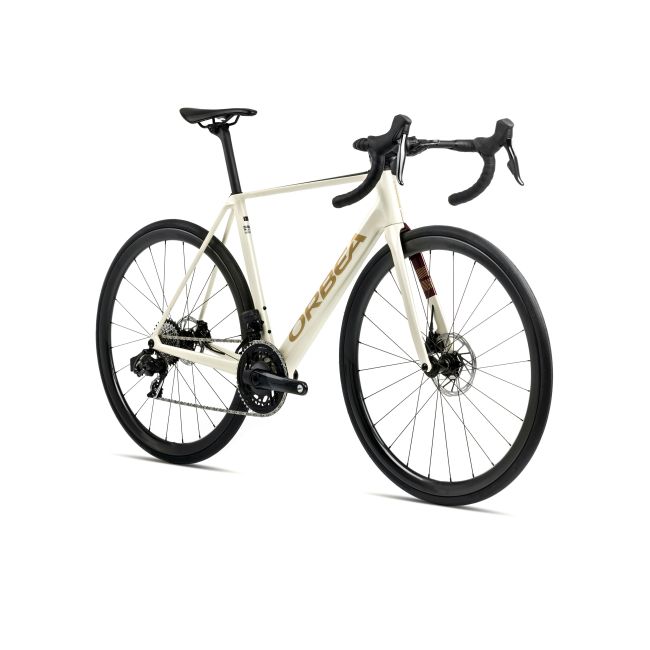 Bicicletă șosea race Orbea ORCA M21eTEAM PWR - Ivory White | Burgundy (Gloss) | Vulcano (Matt)