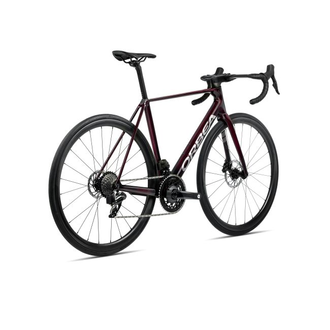 Bicicletă șosea race Orbea ORCA M21eTEAM PWR - Wine Red Carbon View | Titanium (Gloss)