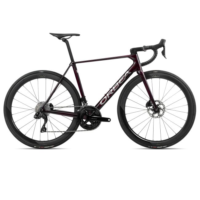 Bicicletă șosea race Orbea ORCA M30iLTD PWR - Wine Red Carbon View | Titanium (Gloss)