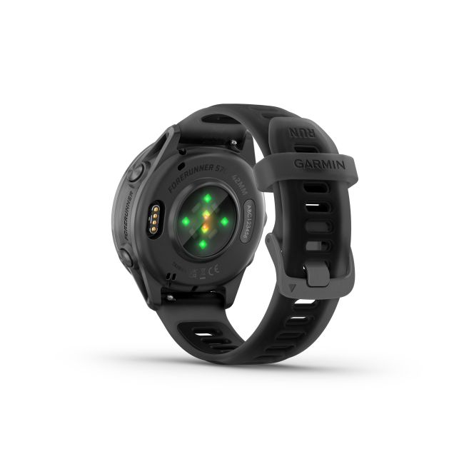 Garmin Forerunner 570 - 42 mm - ceas multisport cu GPS si AMOLED - negru Slate Gray Aluminium with Translucent Black | Black Band