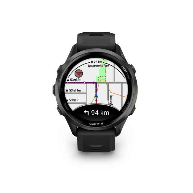 Garmin Forerunner 970 AMOLED Titan Carbon DLC Sapphire - Smartwatch multisport negru