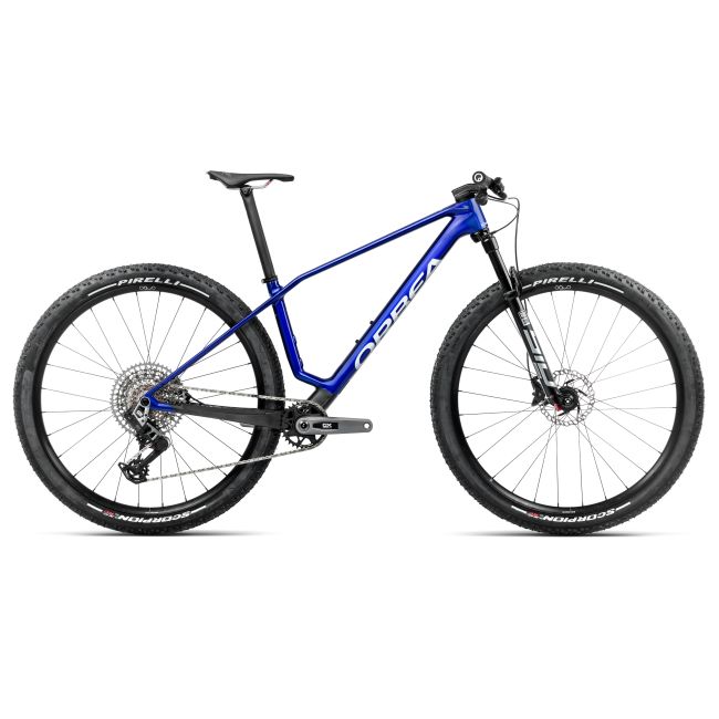 Bicicletă MTB XC hardtail Orbea ALMA M-PRO - Cobalt Blue (Gloss) | Carbon Raw (Matt)