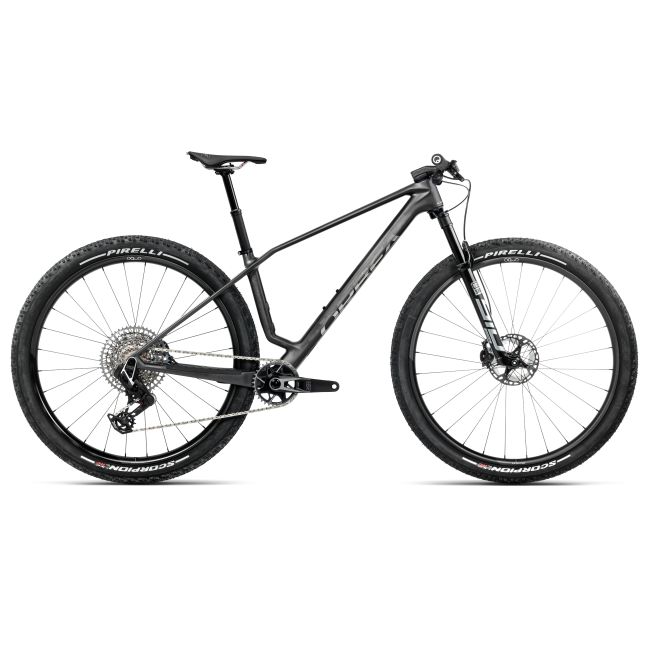 Bicicletă MTB XC hardtail Orbea ALMA M-TEAM AXS - Diamond carbon view (matt)
