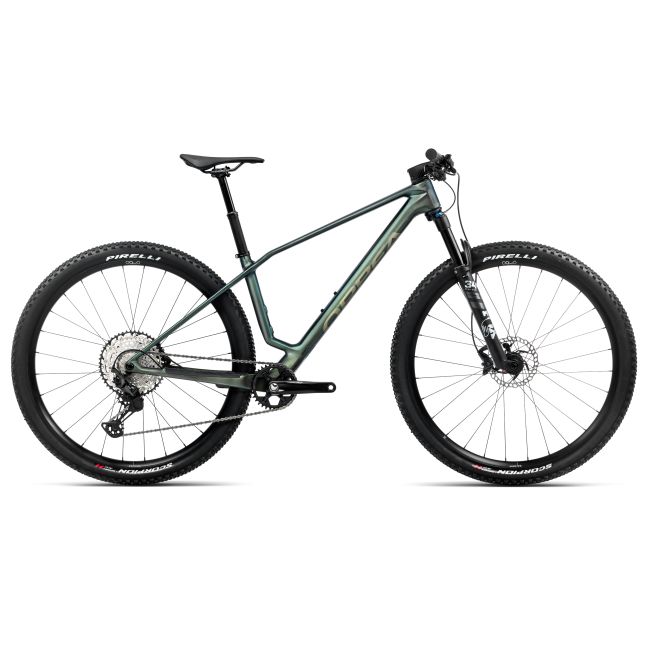Bicicletă MTB XC hardtail Orbea ALMA M20 - Seaweed Carbon View (Matt | Gloss)
