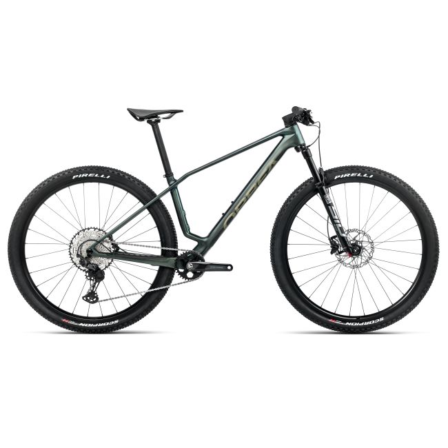 Bicicletă MTB XC hardtail Orbea ALMA M30 - Seaweed Carbon View (Matt | Gloss)