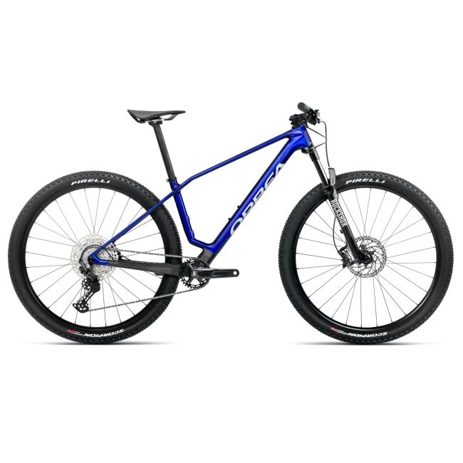 Bicicletă MTB XC hardtail Orbea ALMA M50 - Cobalt Blue (Gloss) | Carbon Raw (Matt)