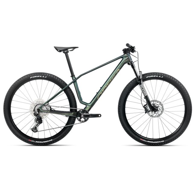 Bicicletă MTB XC hardtail Orbea ALMA M50 - Seaweed Carbon View (Matt | Gloss)