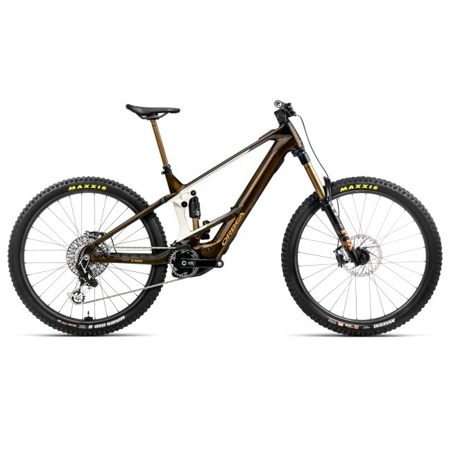 Bicicletă electrică eMTB Enduro Orbea WILD M-LTD - Caramel Carbon View (Gloss) | Cream White (Matt)