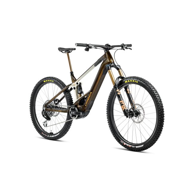 Bicicletă electrică eMTB Enduro Orbea WILD M-LTD - Caramel Carbon View (Gloss) | Cream White (Matt)