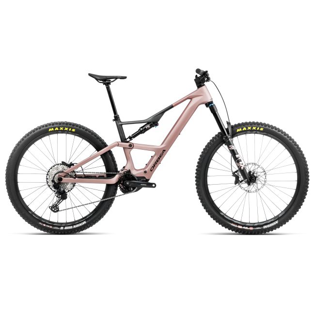 Bicicletă electrică eMTB Trail Orbea RISE LT M20 630W - Desert Rose | Carbon Raw (Matt)