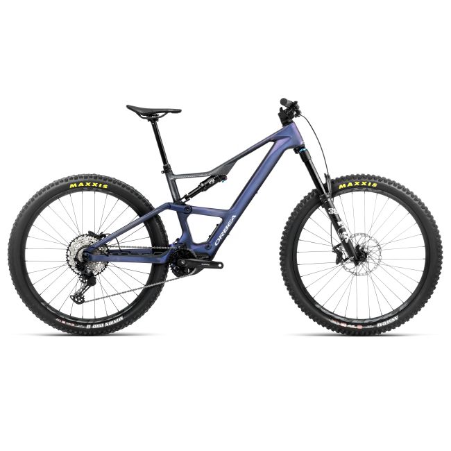 Bicicletă electrică eMTB Trail Orbea RISE LT M20 630W - Tanzanite Carbon View | Carbon Raw (Matt)