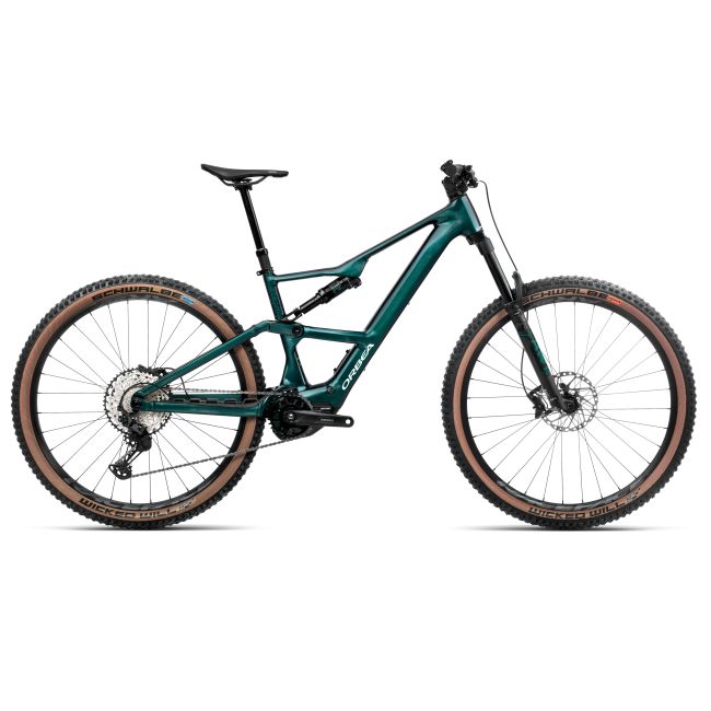 Bicicletă electrică eMTB Trail Orbea RISE SL H20 - Escape Green | Splash Ice Green (Gloss)