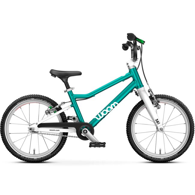 Bicicleta copii Woom 3 Go cu roti 16" turcoaz Metallic Turquoise Petrol