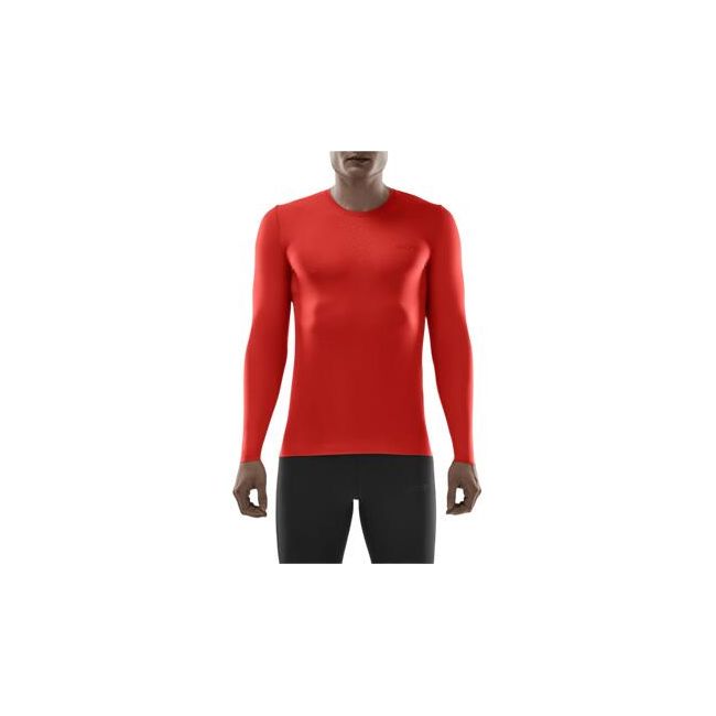CEP - bluza cu maneca lunga - run ultralight shirt long sleeve - lava