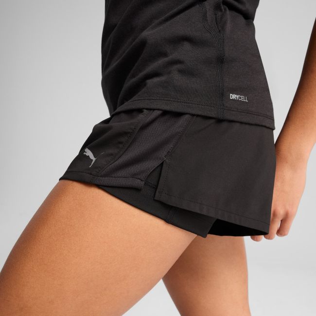 Puma - pantaloni scurti - Run Velocity 2In1 3" Short W - Negru