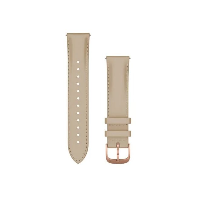 Garmin - curea piele - Quick Release 20 - Italian Leather | Light Sand