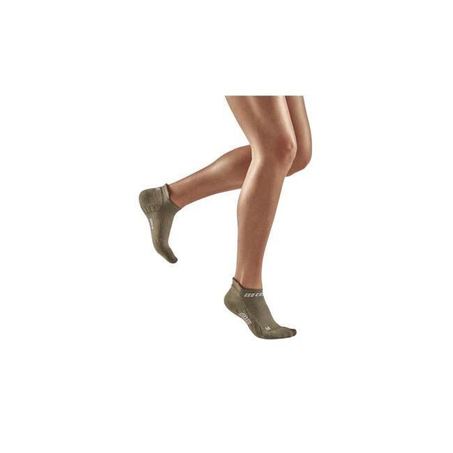 CEP - sosete compresie sub glezna - the run socks no show v4 - olive