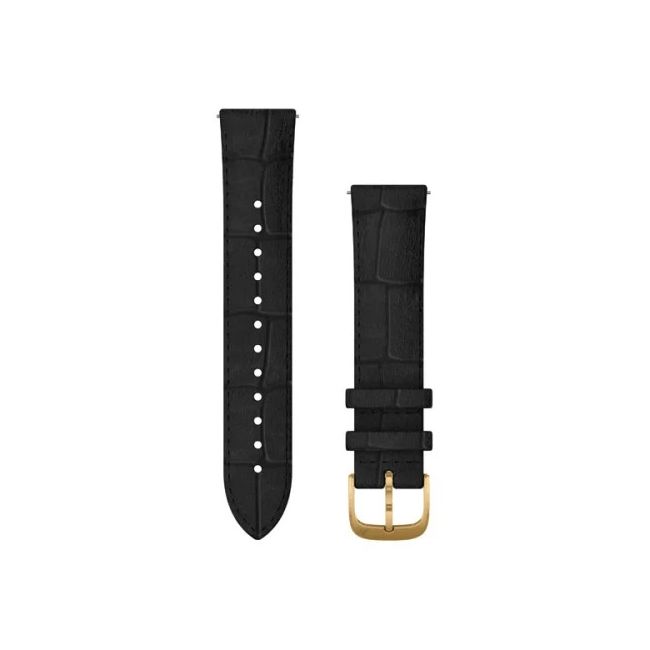 Garmin - curea piele - Quick Release 20 - Italian Leather | Black Embossed
