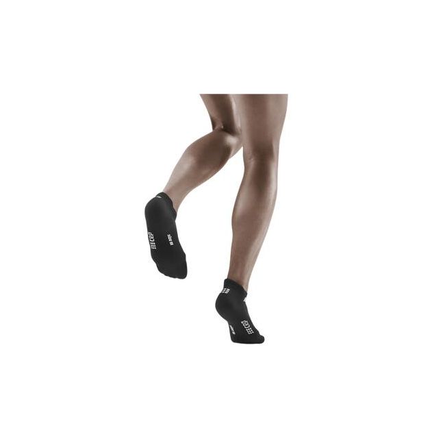 CEP - sosete compresie sub glezna - the run socks no show v4 - black