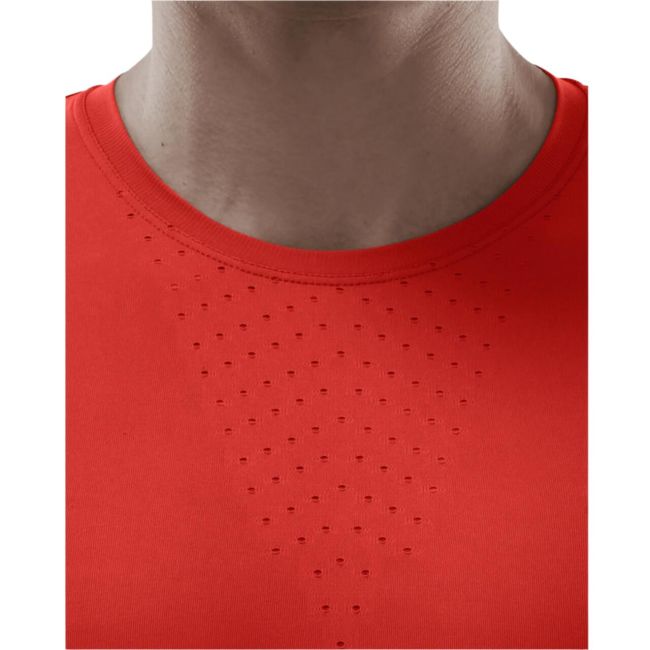 CEP - bluza cu maneca lunga - run ultralight shirt long sleeve - lava