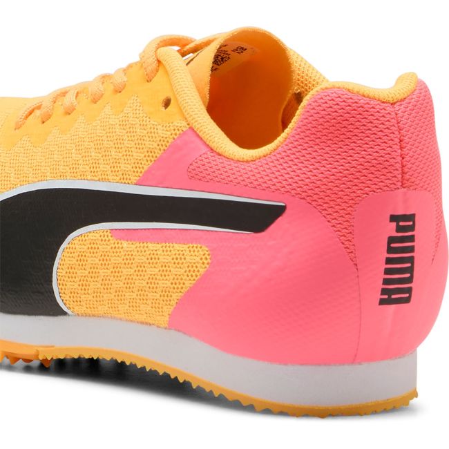 Puma - pantofi alergare copii cu cuie pentru pista - evoSPEED Star 9 Junior - Sun Stream | Sunset Glow | Black