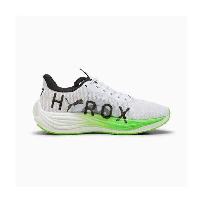 Puma - pantofi alergare - Velocity Nitro 3 Hyrox - PUMA White | Green Glare