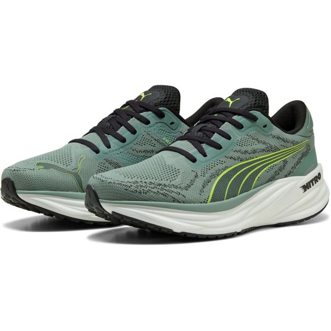 Puma - pantofi alergare - Magnify Nitro 2 - Green Moon | Yellow Alert