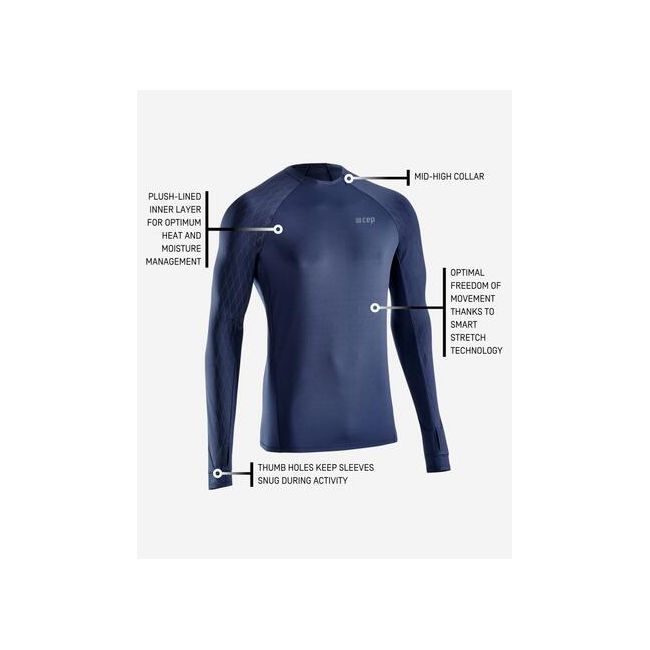 CEP - bluza cu maneca lunga - cold weather shirt LS - navy