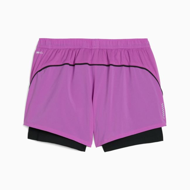 Puma - pantaloni scurti - Run Velocity 2In1 3" Short W - Wild Berry