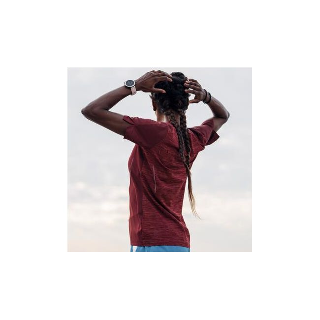 CEP - tricou tehnic - run shirt short sleeve W - dark red