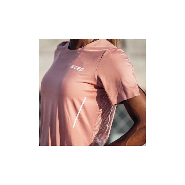 CEP - tricou tehnic - run shirt short sleeve W - rose