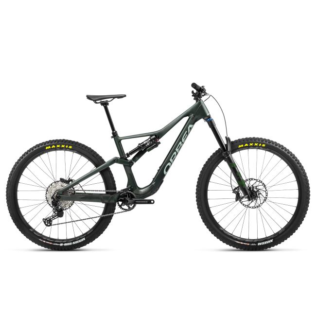Bicicletă MTB Enduro full suspension Orbea RALLON M20 - Forest Green Carbon View (Matt | Gloss) | Blue Stone (Gloss)