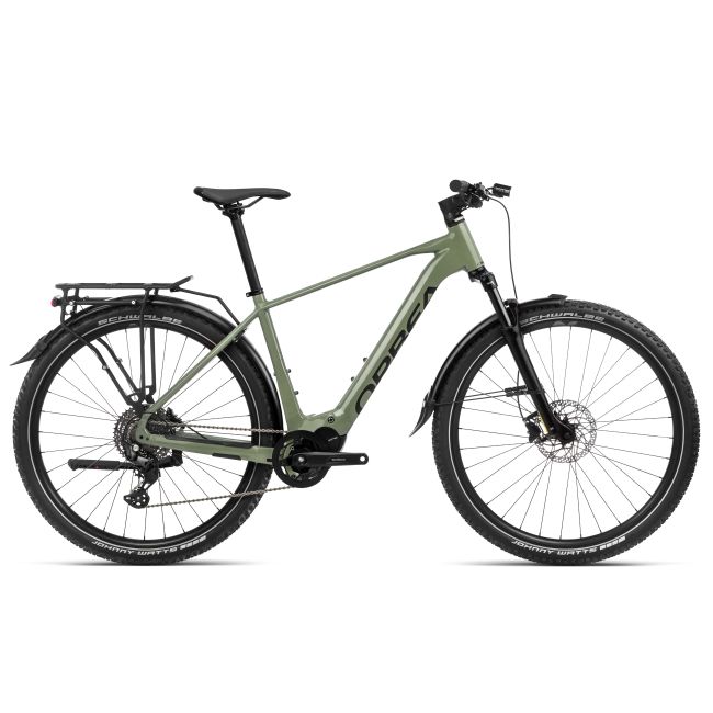 Bicicletă electrică urbană Orbea KEMEN SUV 40 - Urban Green (Gloss) | Black (Matt)