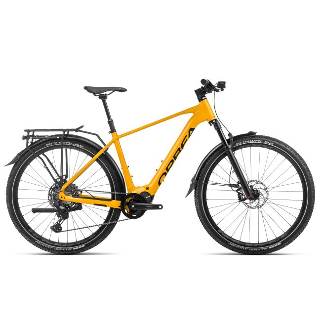 Bicicletă electrică urbană Orbea KEMEN SUV 10 - Mango (Gloss) | Black (Matt)