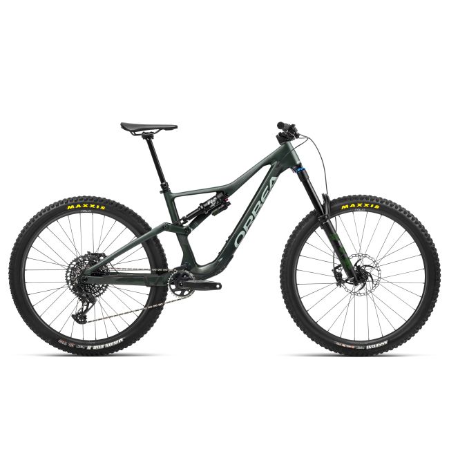 Bicicletă MTB Enduro full suspension Orbea RALLON M10 - Forest Green Carbon View (Matt | Gloss) | Blue Stone (Gloss)