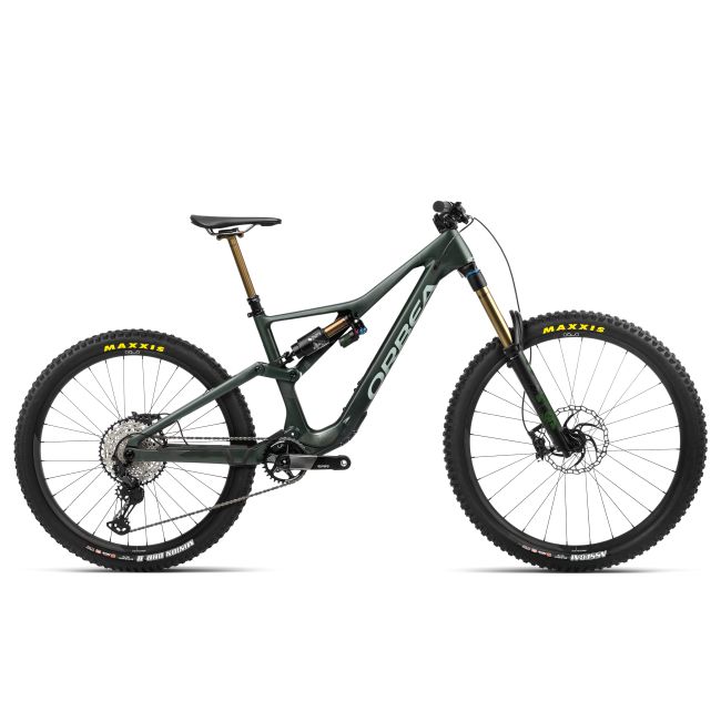 Bicicletă MTB Enduro full suspension Orbea RALLON M-TEAM - Forest Green Carbon View (Matt | Gloss) | Blue Stone (Gloss)