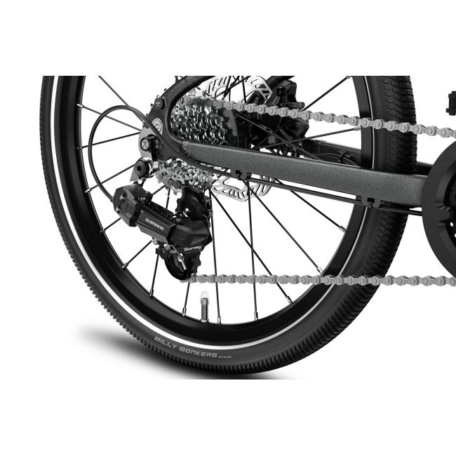 Bicicleta copii Woom 4 Explore cu roti 20" albastru Magnetic Blue
