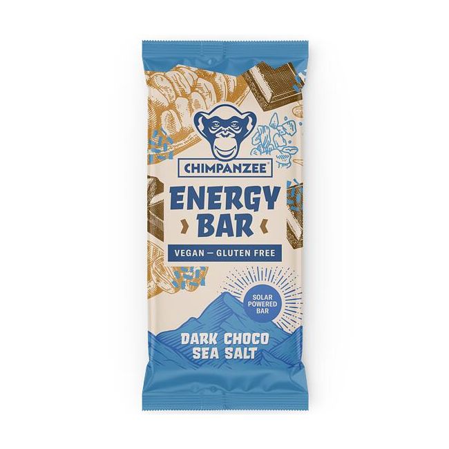 Chimpanzee Energy Bar - ciocolata neagra si sare de mare - 55g